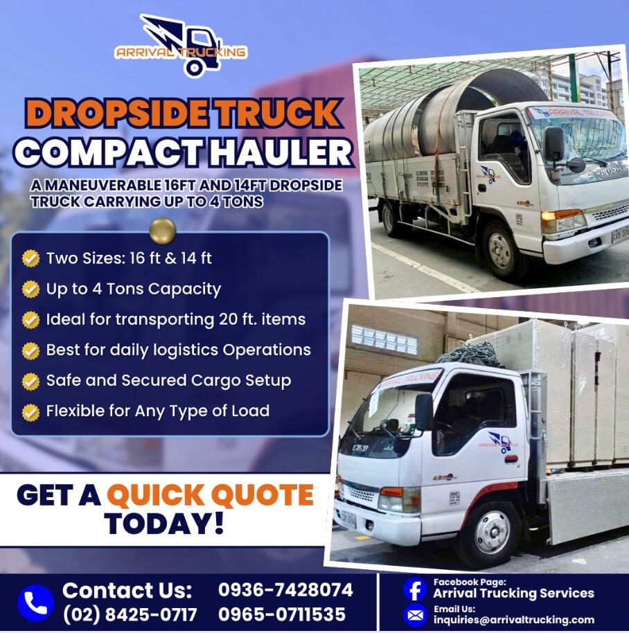 Dropside Truck 18, 16, &amp; 14ft